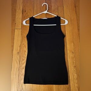 Zara Classic Black Scoop Neck Tank Top